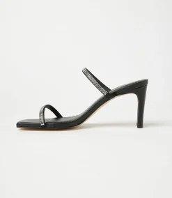 Crystal Leather Sandals