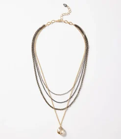 Crystal Multistrand Necklace