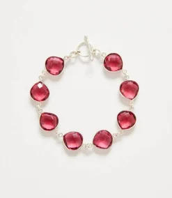 Dark Pink Amethyst Quartz Bracelet