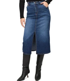 Denim Midi Skirt