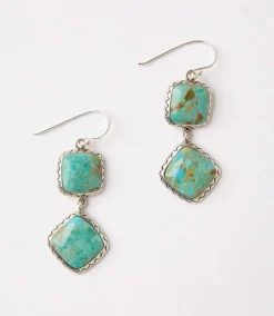 Double Drop Turquoise Earrings