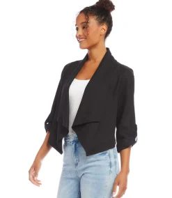 Drape Collar Cardigan Jacket
