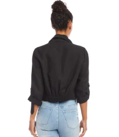Drape Collar Cardigan Jacket