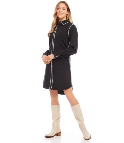 Edge Stitch Shirtdress