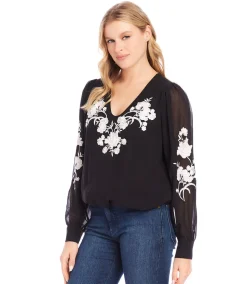 Embellished Blouson Top