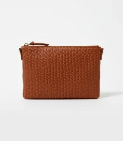 Embossed Leather Crossbody Bag