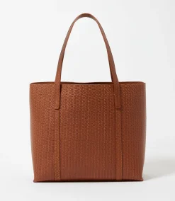 Embossed Leather Tote