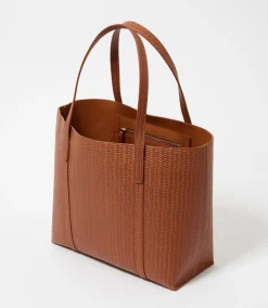 Embossed Leather Tote