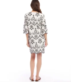 Embroidered Eyelet Dress