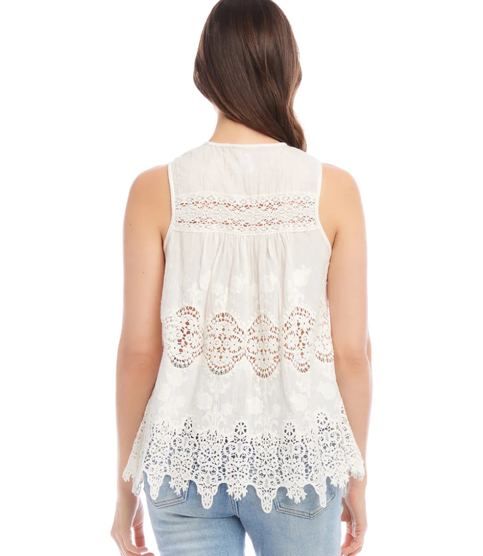 Embroidered Lace Top