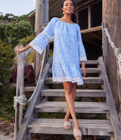 Embroidered Mixed Lace Dress
