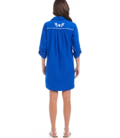 Embroidered Shirtdress