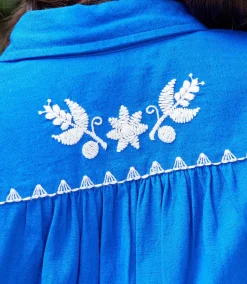 Embroidered Shirtdress