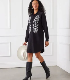 Embroidered Shirtdress