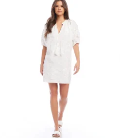 Embroidered Tassel Dress