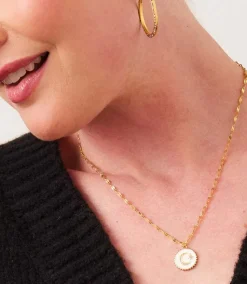 Enamel Moon and Star Necklace