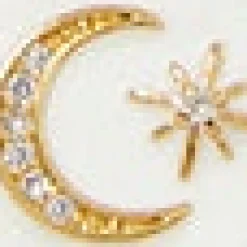 Enamel Moon and Star Necklace