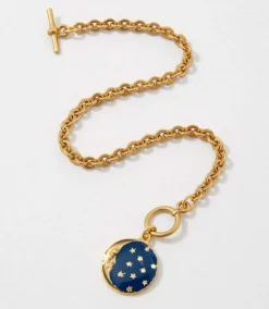Enamel Moon Bracelet