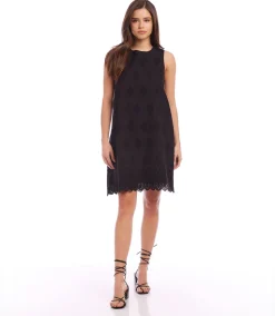 Eyelet Shift Dress