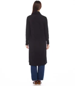 Faux Leather Patch Duster