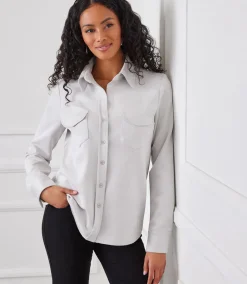 Faux Suede Shirt