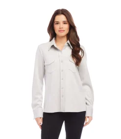 Faux Suede Shirt