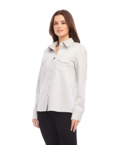Faux Suede Shirt