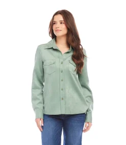 Faux Suede Shirt