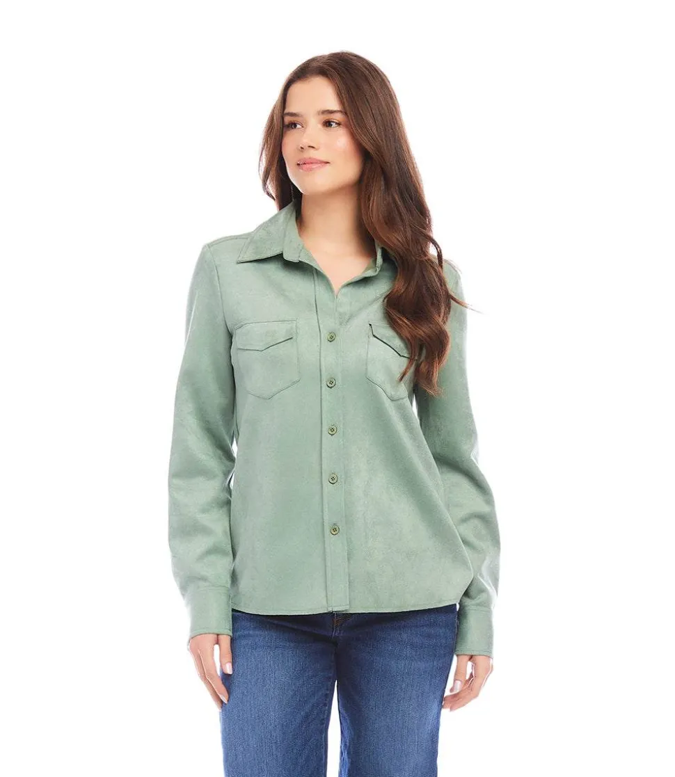 Faux Suede Shirt