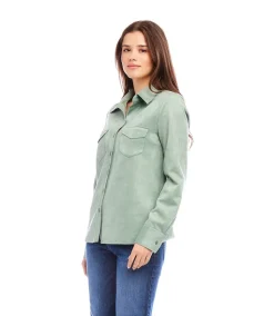 Faux Suede Shirt