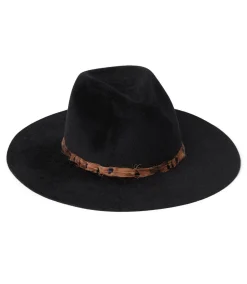 Feather Band Velour Hat