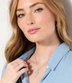 Feather Pendant Necklace
