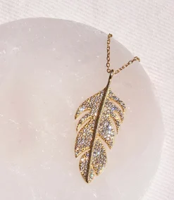 Feather Pendant Necklace