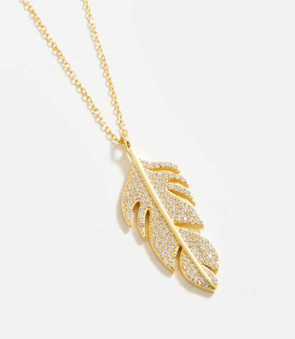 Feather Pendant Necklace