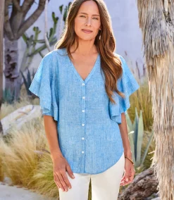 Flutter Sleeve Top