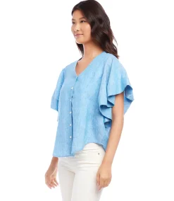 Flutter Sleeve Top