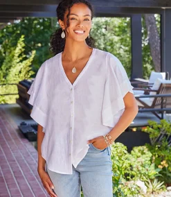 Flutter Sleeve Top