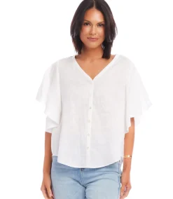 Flutter Sleeve Top