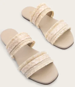 Frayed Double Band Sandals