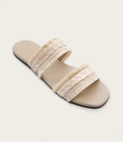 Frayed Double Band Sandals