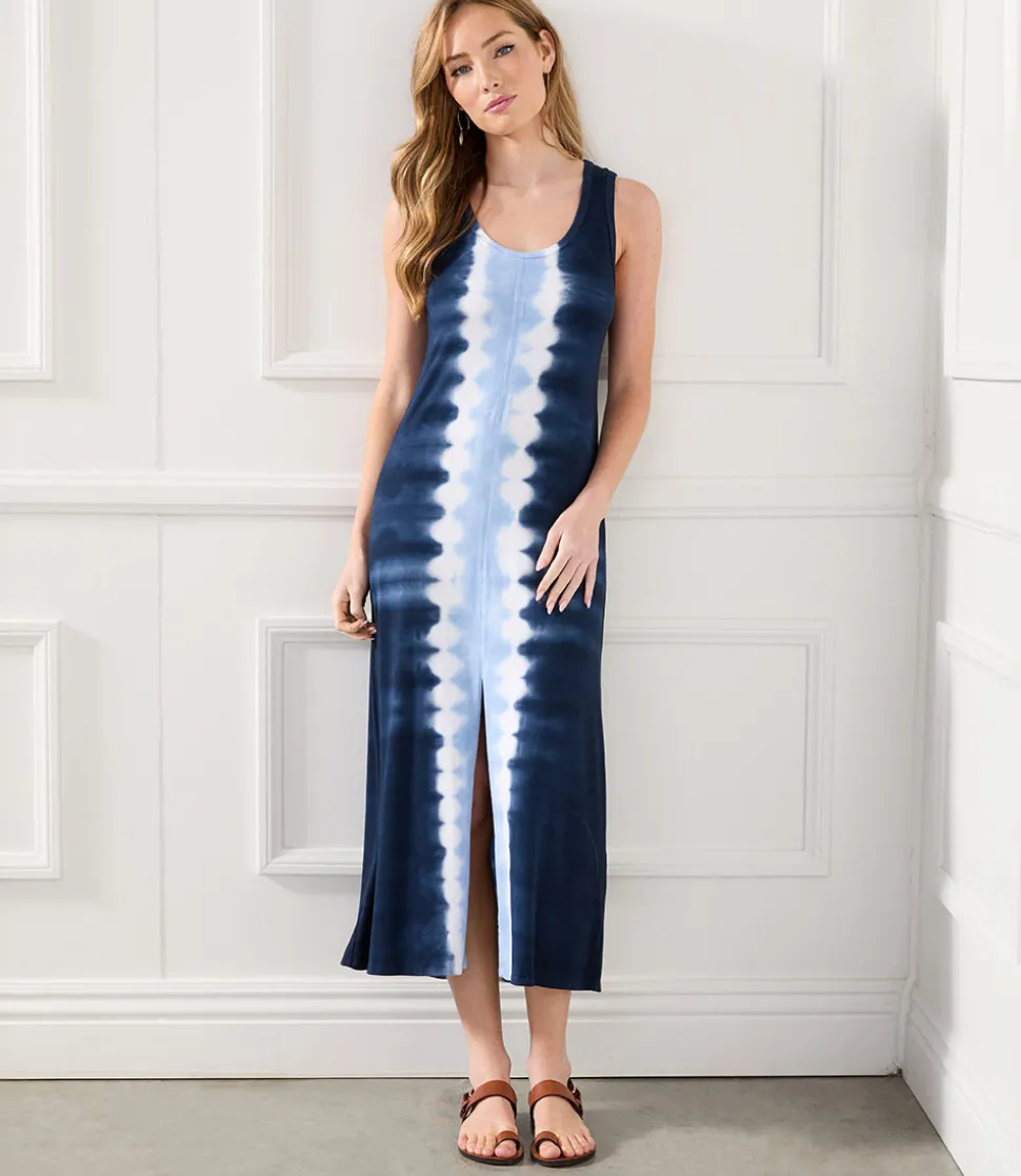 Front Slit Midi Dress