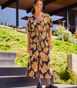 Front Slit Midi Dress