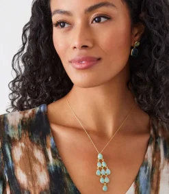 Gemstone Chandelier Necklace