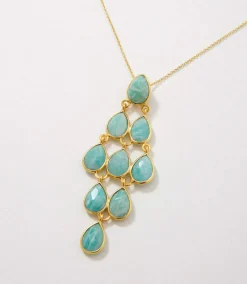 Gemstone Chandelier Necklace