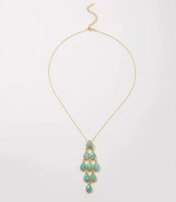 Gemstone Chandelier Necklace