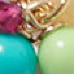 Gemstone Cluster Earrings