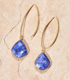 Gemstone Drop Earrings