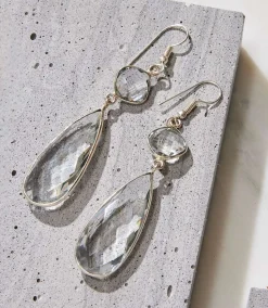 Gemstone Drop Earrings