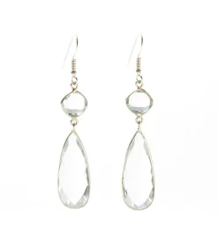 Gemstone Drop Earrings