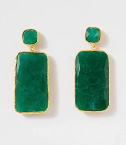 Gemstone Statement Earrings
